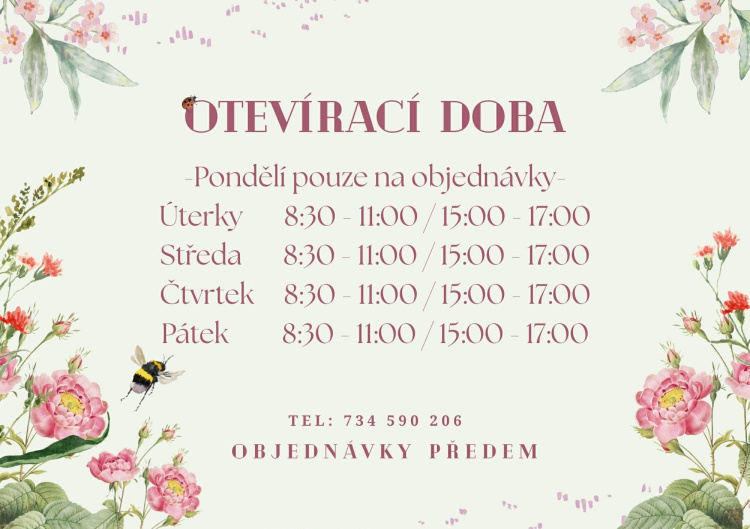 KVětiny Jarka - otevírací doba