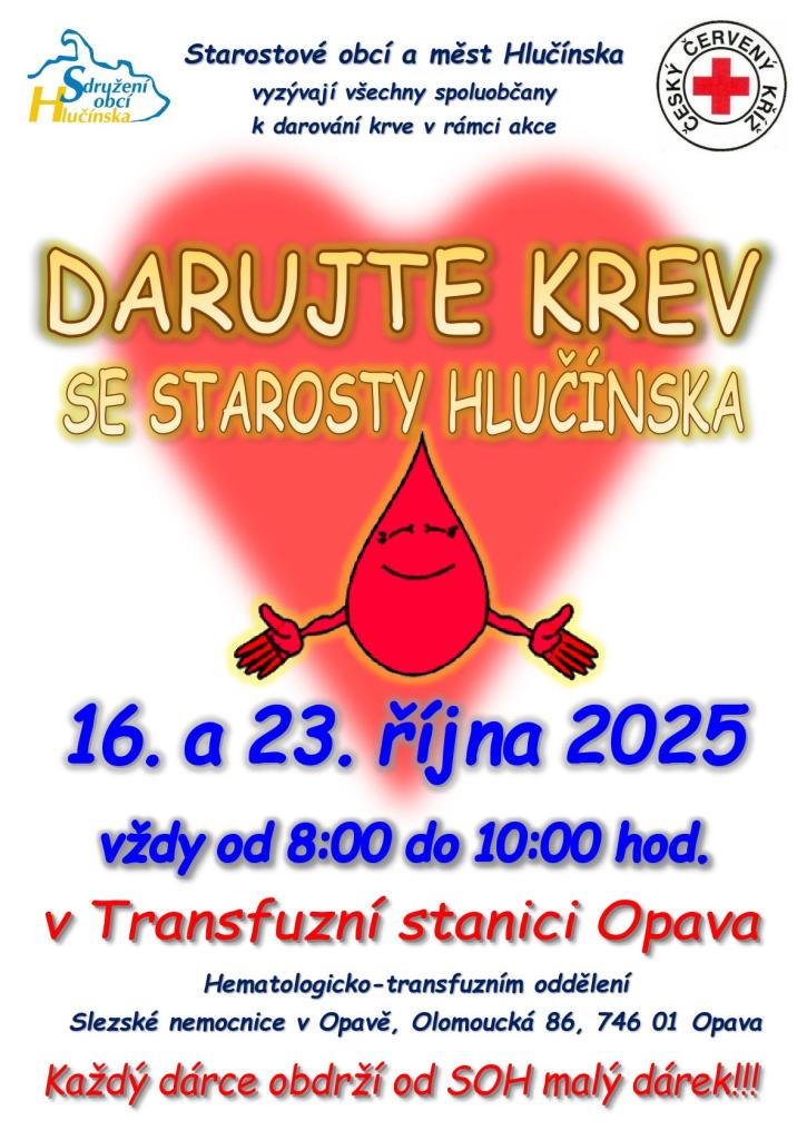Darování krve se starosty Hlučínska
