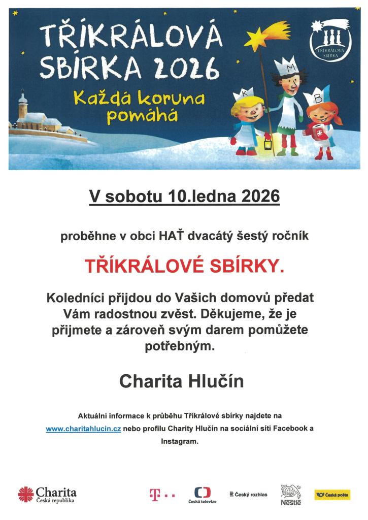 Tříkálová sbírka v roce 2026